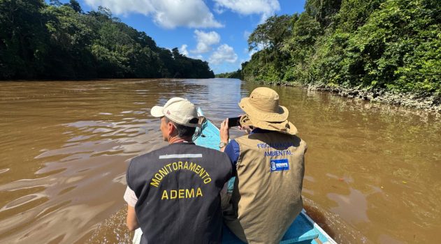 ADEMA PERCORRE RIO CHJI EM ESTÂNCIA MORTANDADE DE PEIXES 15 DE JULHO 25