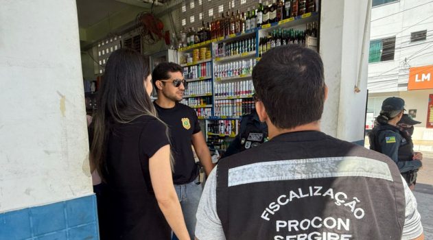 Operação conjunta fiscaliza venda irregular de bebidas alcoólicas em Sergipe----7 DE OUTUBRO 25